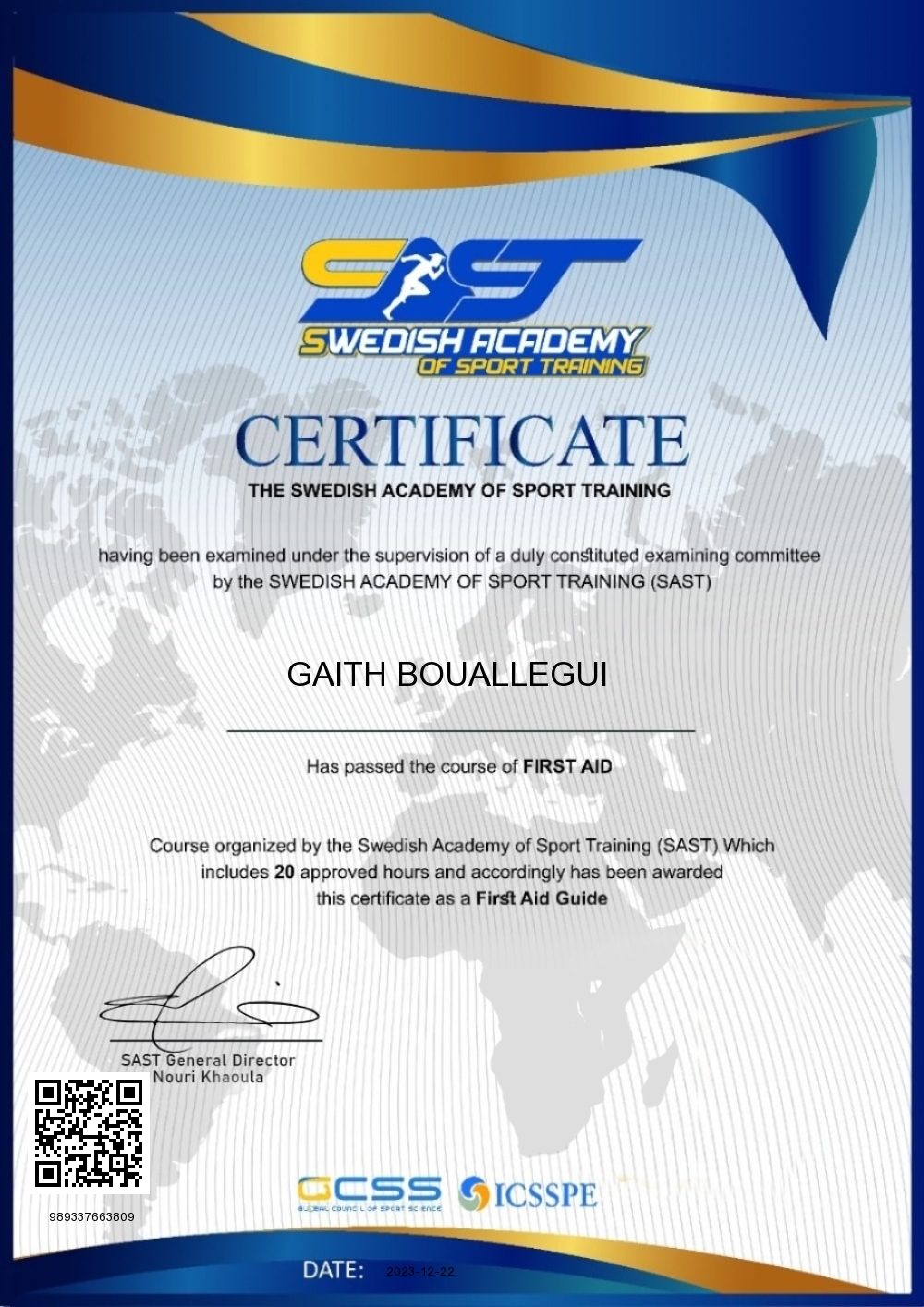 Gaith bouallegui
